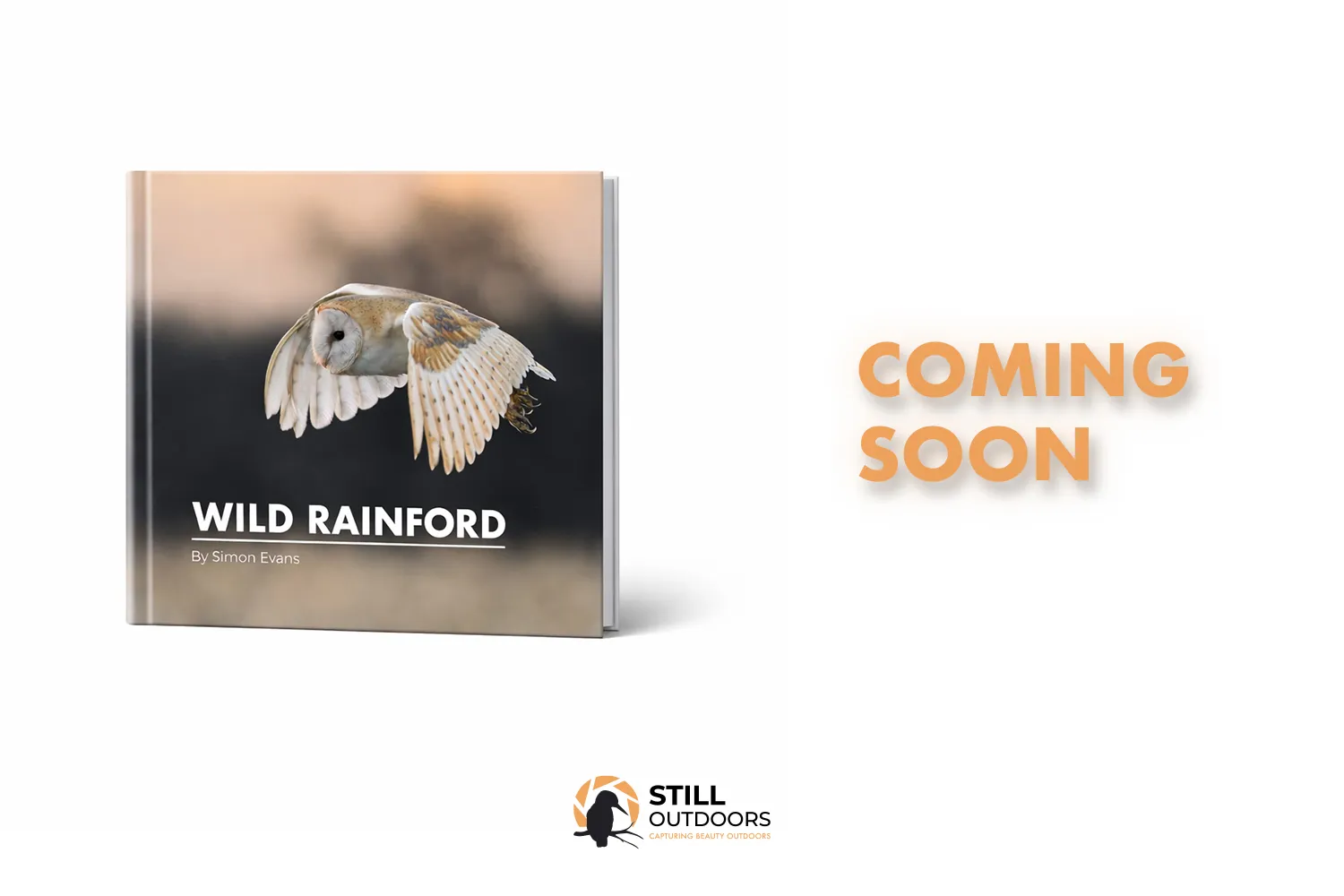 Mock-up of a concept for WILD RAINFORD, a nature and landscape photography book by Simon Evans