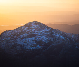 Lake District landscape photography featuring Pike O'Blisco during a spectacular wintry sunrise.